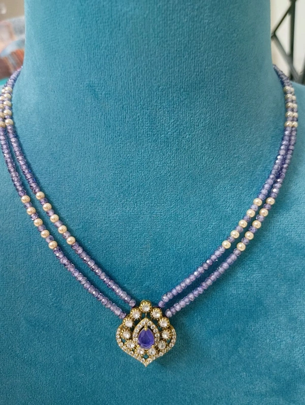 Real Cz S With Victorian Pendent  - violet, 1 Week Dispatched Time
