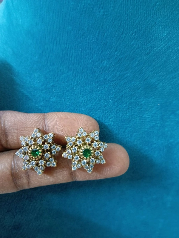Victorian Studs - Green