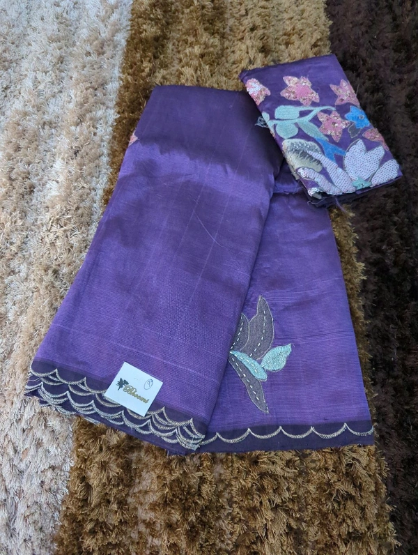 Pure Hand Loom Mangalagiri  With Designer Blouse - Seance 9