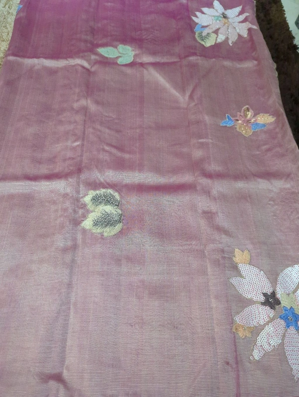 Pure Hand Loom Mangalagiri  With Designer Blouse - Puce 26
