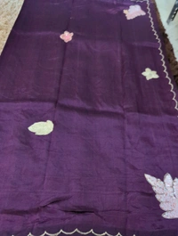 Pure Hand Loom Mangalagiri  With Designer Blouse - Pigment Indigo 32