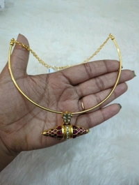 Kante With Jadua Kundan Pendant  - Vz