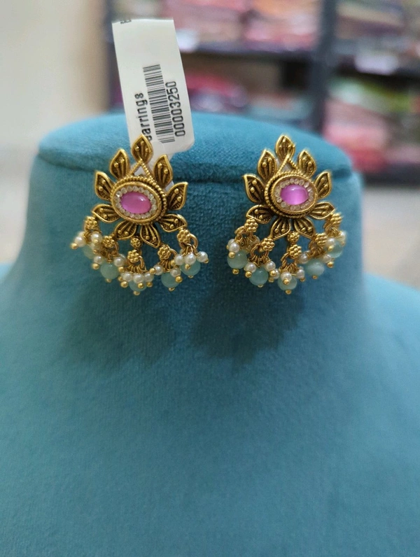 Earrings - Vz, Jungle Mist