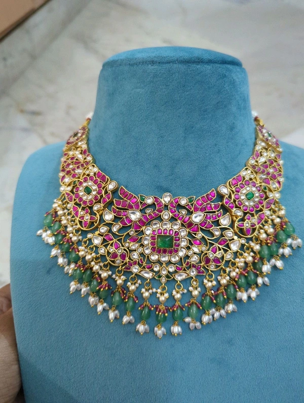 Premium Jadua Kundan Necklace  - Vz