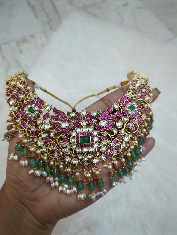 Premium Jadua Kundan Necklace  - Vz