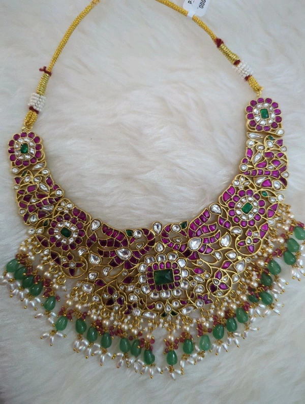 Premium Jadua Kundan Necklace  - Vz