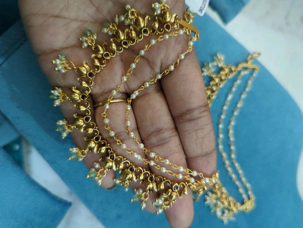 Chepa Swarelu Ear Chains - Vz, green