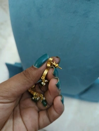 Jadeu Kundan Ear Rings  - Vz
