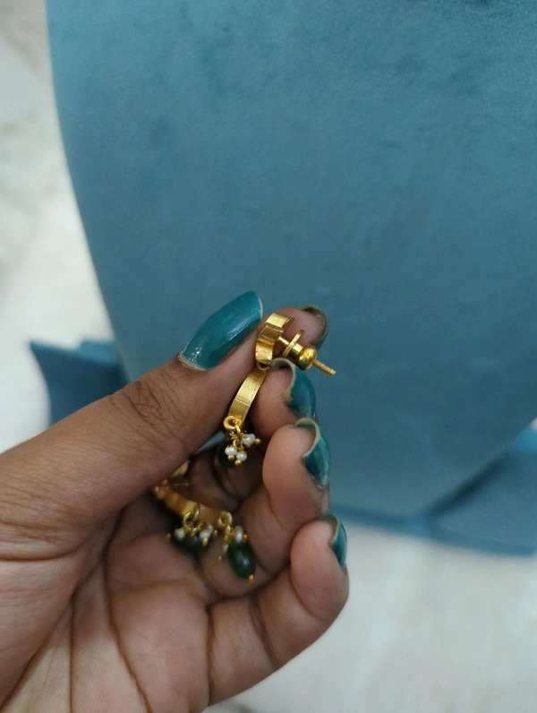 Jadeu Kundan Ear Rings  - Vz