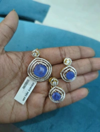 Diamond Copy Pendent With Eartoos - Vz, Melrose