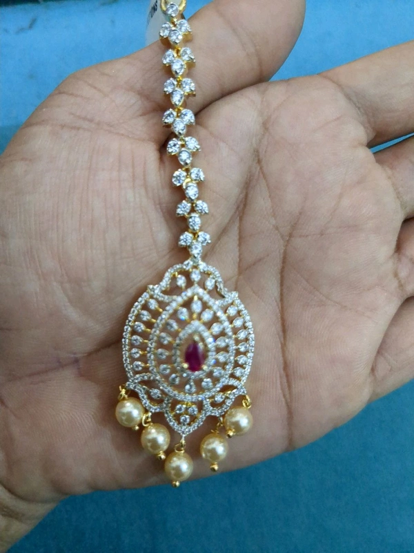 Diamond Replice Mang tikka - pink, Vz