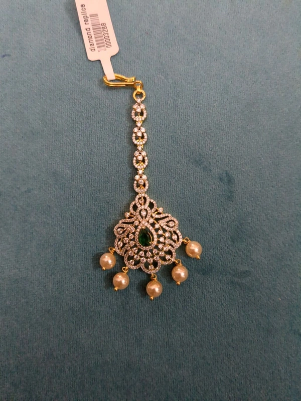 Diamond Replica Manga Tikka  - Vz, green