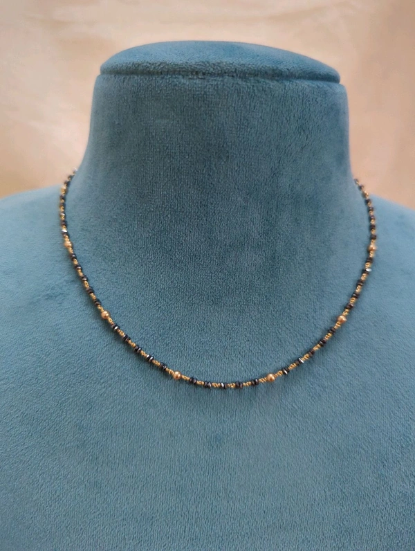 Black Diamonds With Gold Swarovski Pearl 