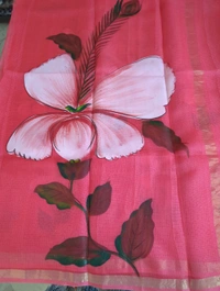 Pure Sulk Kota Handpainted - Tickle Me Pink