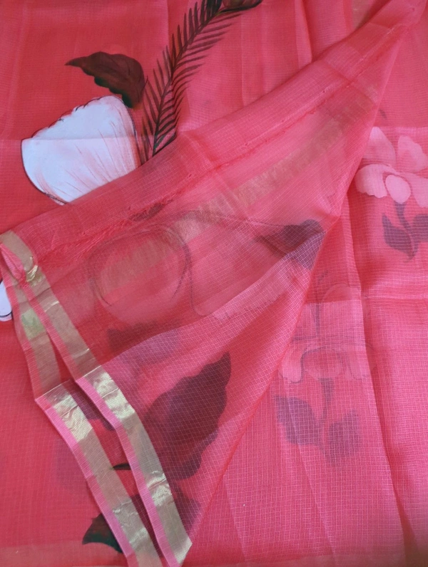 Pure Sulk Kota Handpainted - Tickle Me Pink