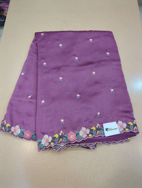 Pure Vichitra Silk  - Fuchsia Pink