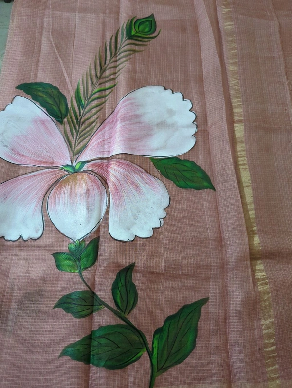 Pure Sulk Kota Handpainted - Tan