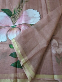 Pure Sulk Kota Handpainted - Tan