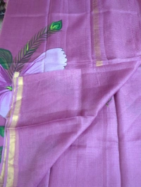 Pure Sulk Kota Handpainted - Mauve