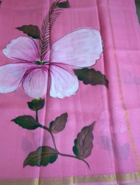 Pure Sulk Kota Handpainted - Blush Pink