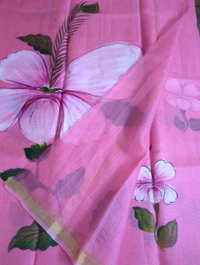 Pure Sulk Kota Handpainted - Blush Pink