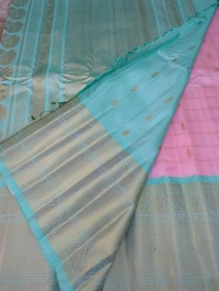 Pure Handloom Gadwal Pattu Kanchi Boardes - Pink