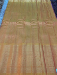 Pure Handloom Gadwal Pattu Kanchi Boardes - Purple