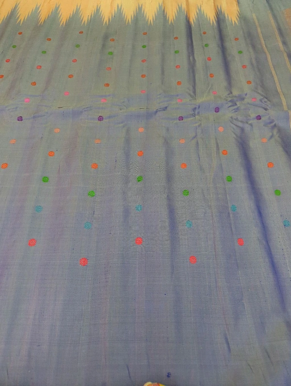 Pure Handloom Designer  Gadwal Pattu  - Pink