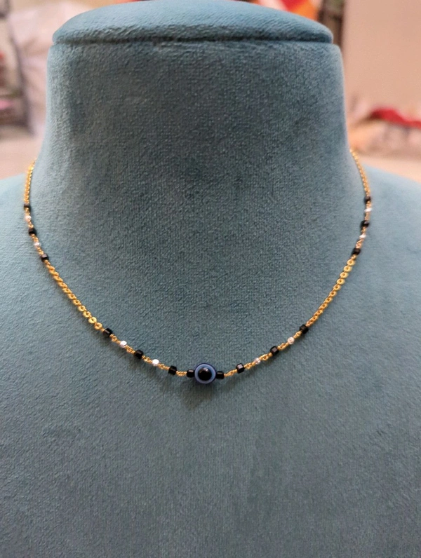 Eagle Eye Black Beads With Braclet Combo