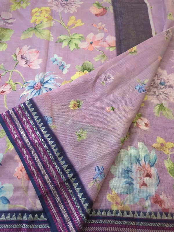 Pure Cotton Kota Vidarbha  - Mauve