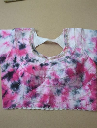 Soft Russian With Desiner Ready Made Blouse  - Blush Pink