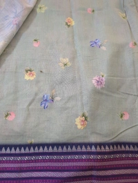 Pure Cotton Kota Vidarbha  - Snowy Mint