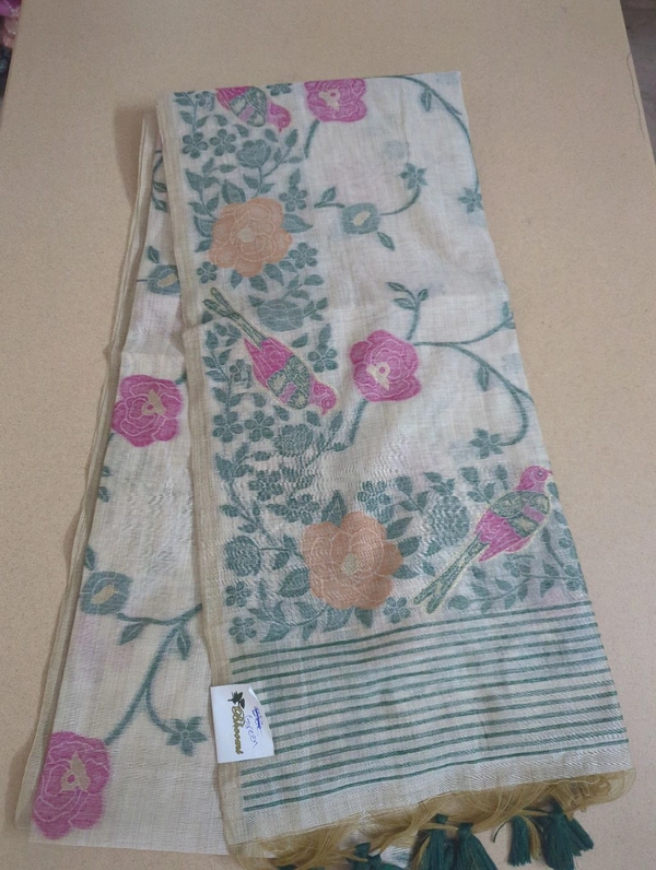 Soft Jamdhani - Green