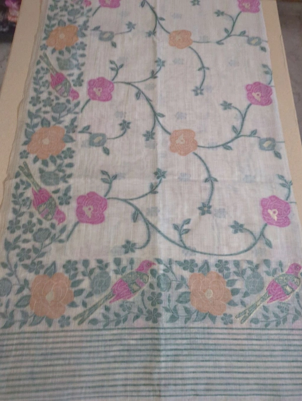 Soft Jamdhani - Green