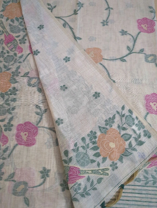 Soft Jamdhani - Green