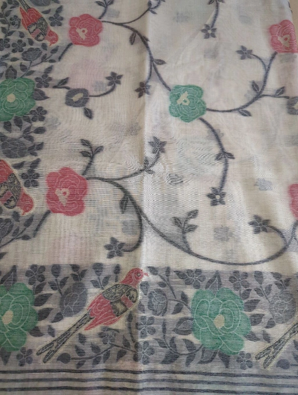 Soft Jamdhani - Black