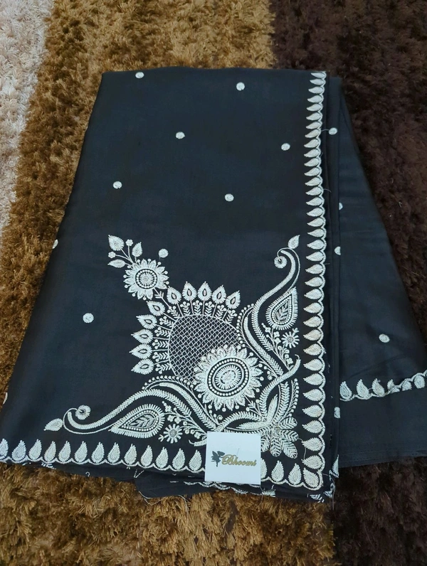 Soft Satin Tusser - Black