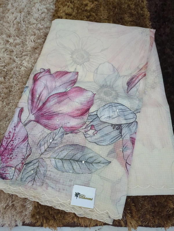Silk Kota Work  - Beige