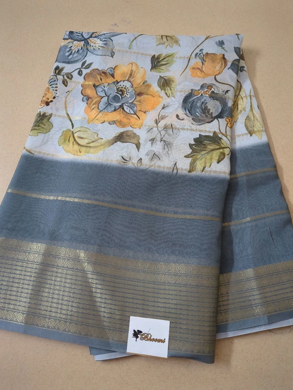 Soft Georgette Organza  - Gray