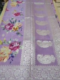 Pure Georgette Organza - Blue Chalk