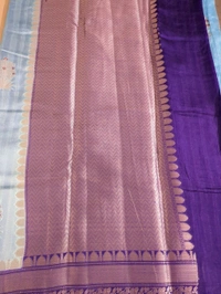 Mango Tusser  - sky blue