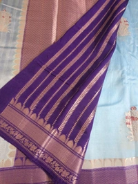 Mango Tusser  - sky blue