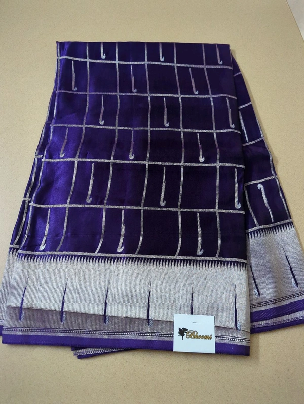 Mushru With Paithani Border  - Purple