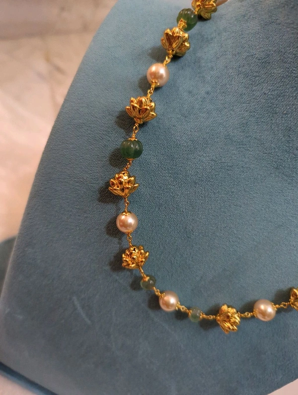 Nakshi Ball With Swarovski Mala - Vz