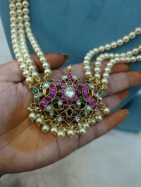 Jadua Kundan With Swarovski Mala - Vz, green