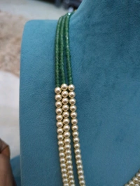 Jadua Kundan With Swarovski Mala - Vz, green