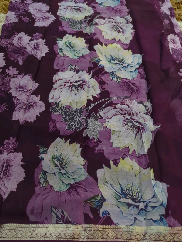 Pure Chiffon Weaving  - Purple 7