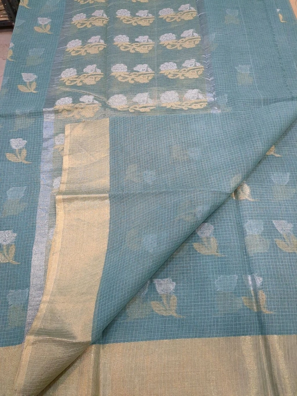 pure cotton kota weaving - Jungle Mist