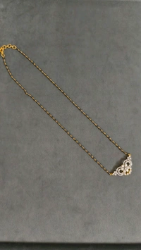 Black Diamonds With Diamond Replica Pendant  - White, 17 Inches, Vz