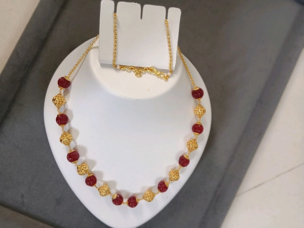 Real Pumpkin And Gold Ball Making Chain 